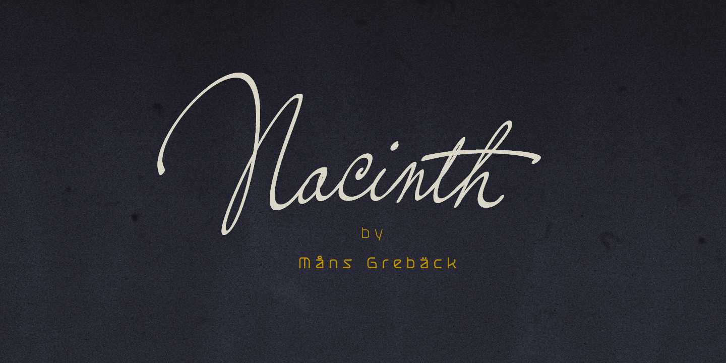 Example font Nacinth #1